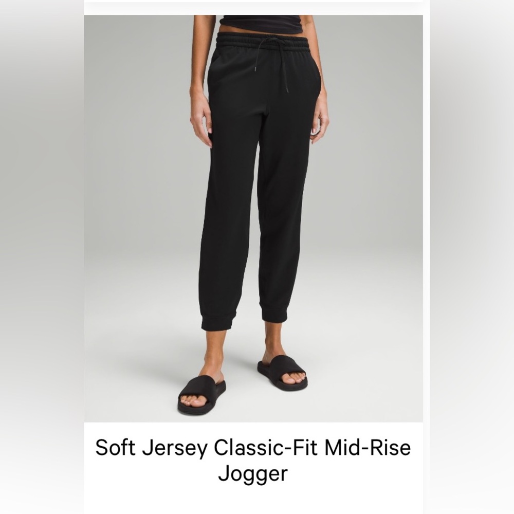 Lulu Lemon Soft Jersey Classic - Fit Mid Rise Jogger